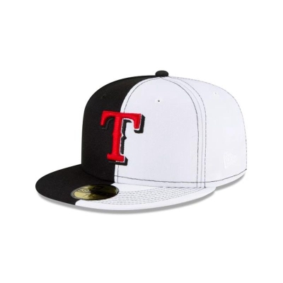 Sapca New Era Texas Rangers MLB Split Crown 59FIFTY Fitted - Negrii